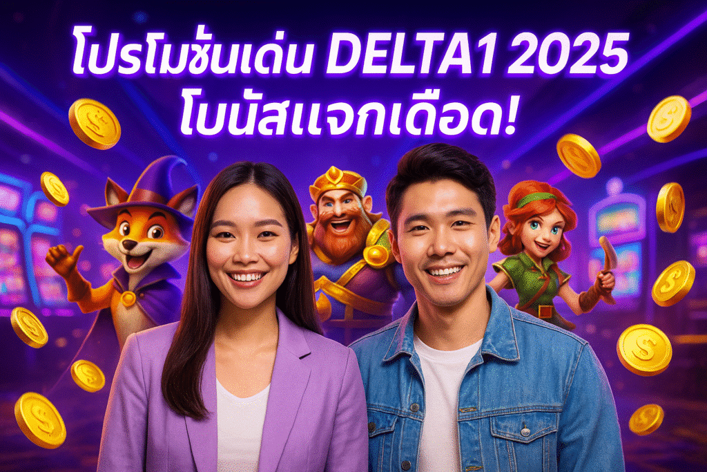 โปรโมชั่นเด่น DELTA1 2025 โบนัสแจกเดือด!